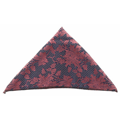 Vittorio Farina Men's Paisley Design Microfiber Pocket Square - Red Floral - Pocket Square - Vittorio Farina