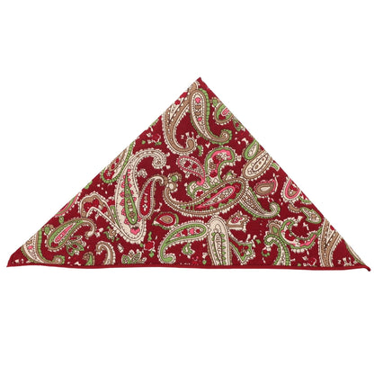 Vittorio Farina Men's Paisley Design Microfiber Pocket Square - Wine Paisley - Pocket Square - Vittorio Farina