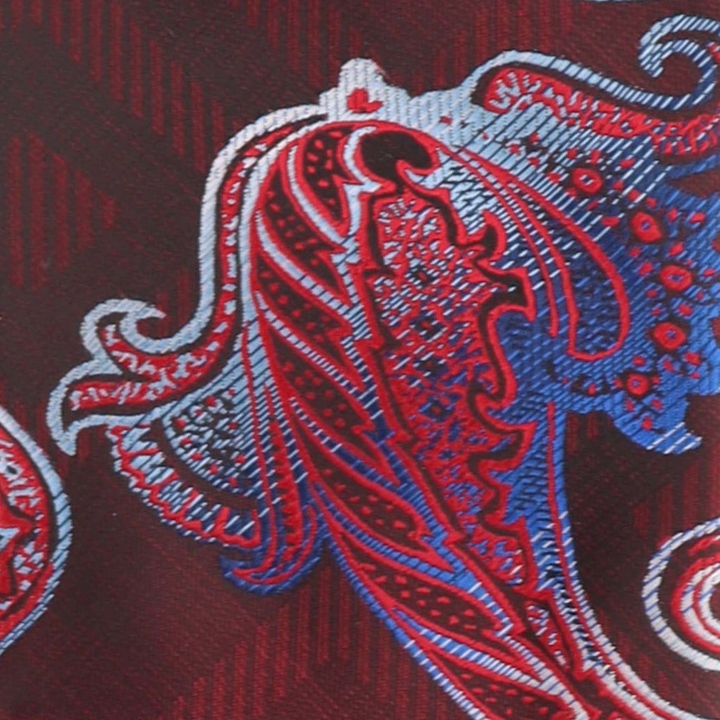 Vittorio Farina Men's Paisley Design Necktie & Pocket Square - D-1145 - Necktie & Pocket Square - Vittorio Farina