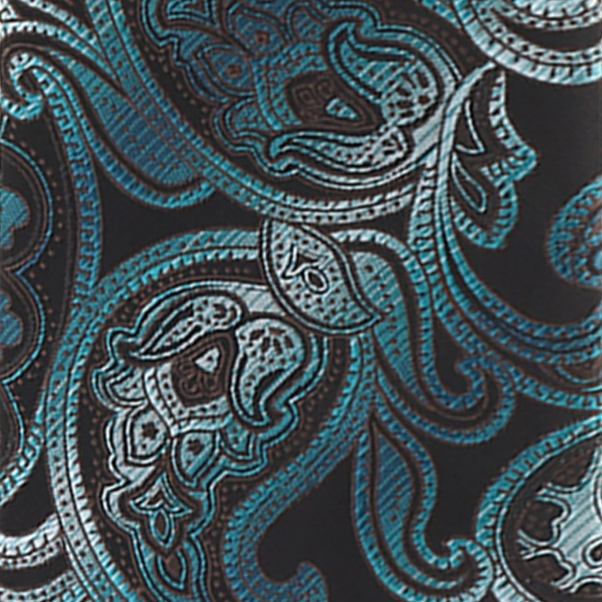 Vittorio Farina Men's Paisley Design Necktie & Pocket Square - D-1145 - Necktie & Pocket Square - Vittorio Farina