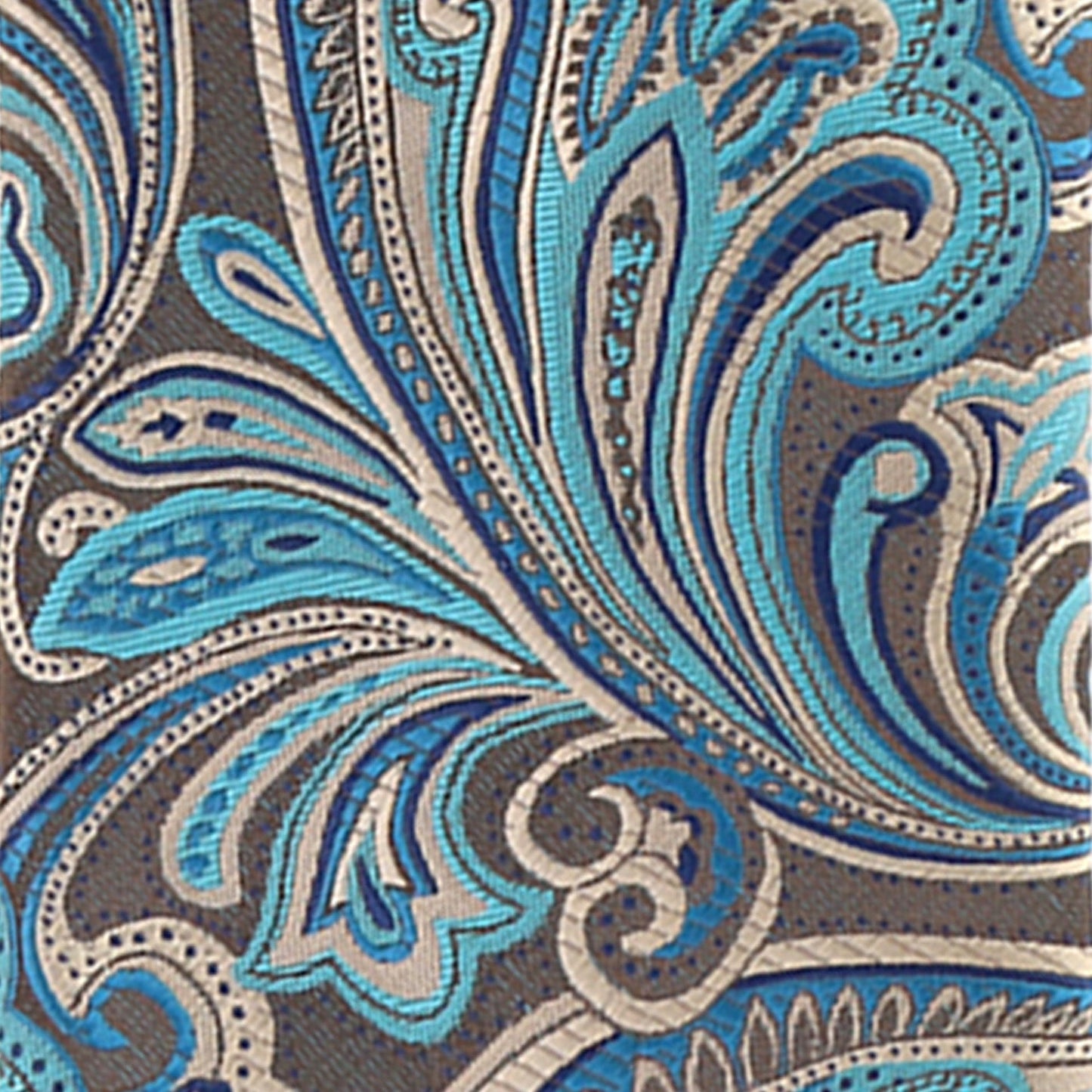 Vittorio Farina Men's Paisley Design Necktie & Pocket Square - D-1145 - Necktie & Pocket Square - Vittorio Farina