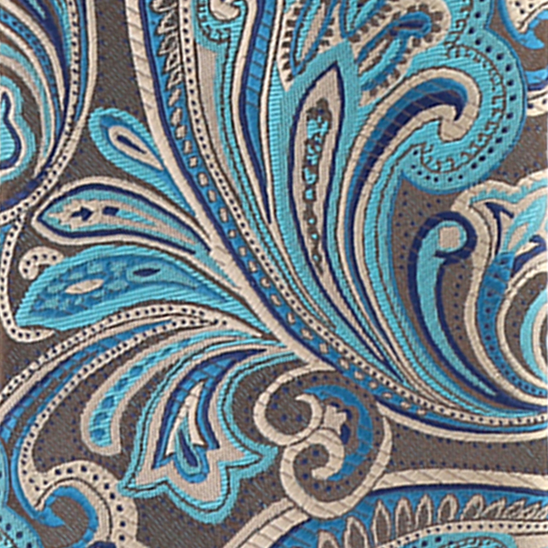 Vittorio Farina Men's Paisley Design Necktie & Pocket Square - D-1145 - Necktie & Pocket Square - Vittorio Farina