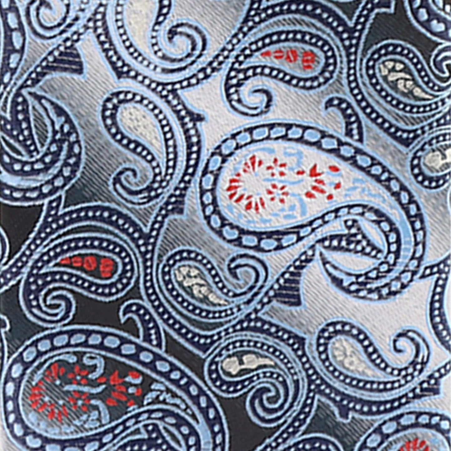 Vittorio Farina Men's Paisley Design Necktie & Pocket Square - D-1172 - Necktie & Pocket Square - Vittorio Farina