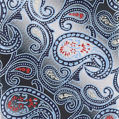 Vittorio Farina Men's Paisley Design Necktie & Pocket Square - D-1172 - Necktie & Pocket Square - Vittorio Farina