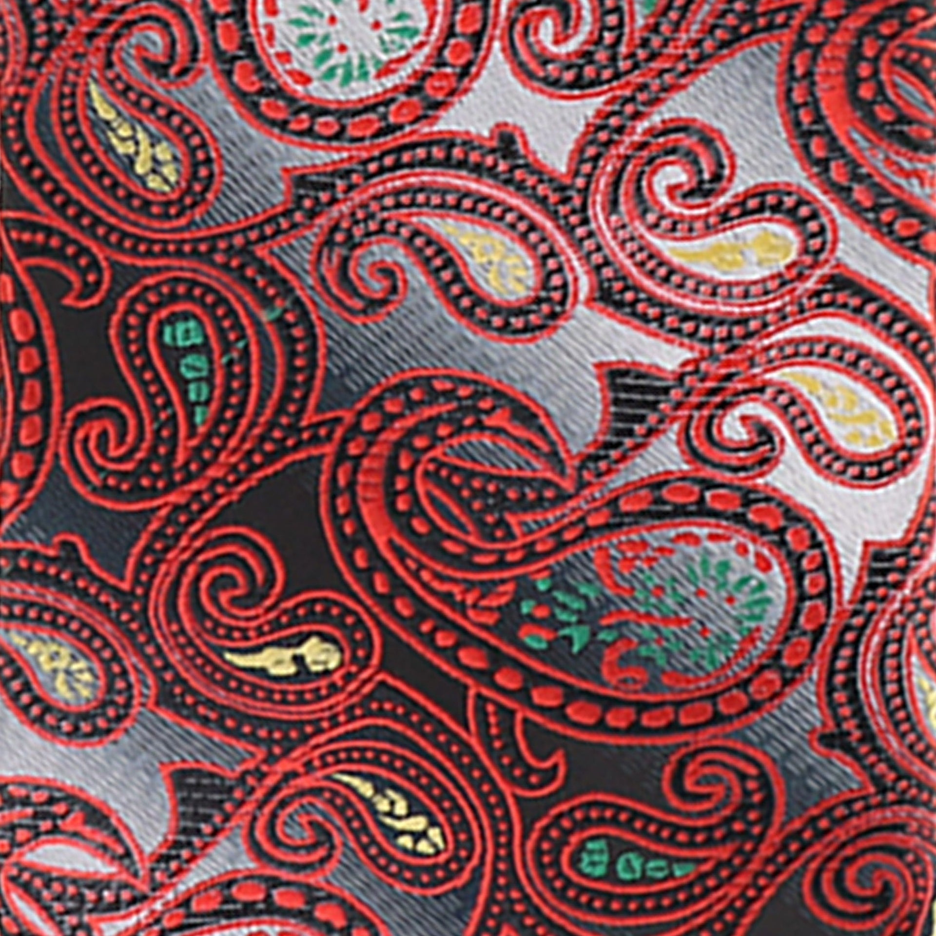 Vittorio Farina Men's Paisley Design Necktie & Pocket Square - D-1172 - Necktie & Pocket Square - Vittorio Farina