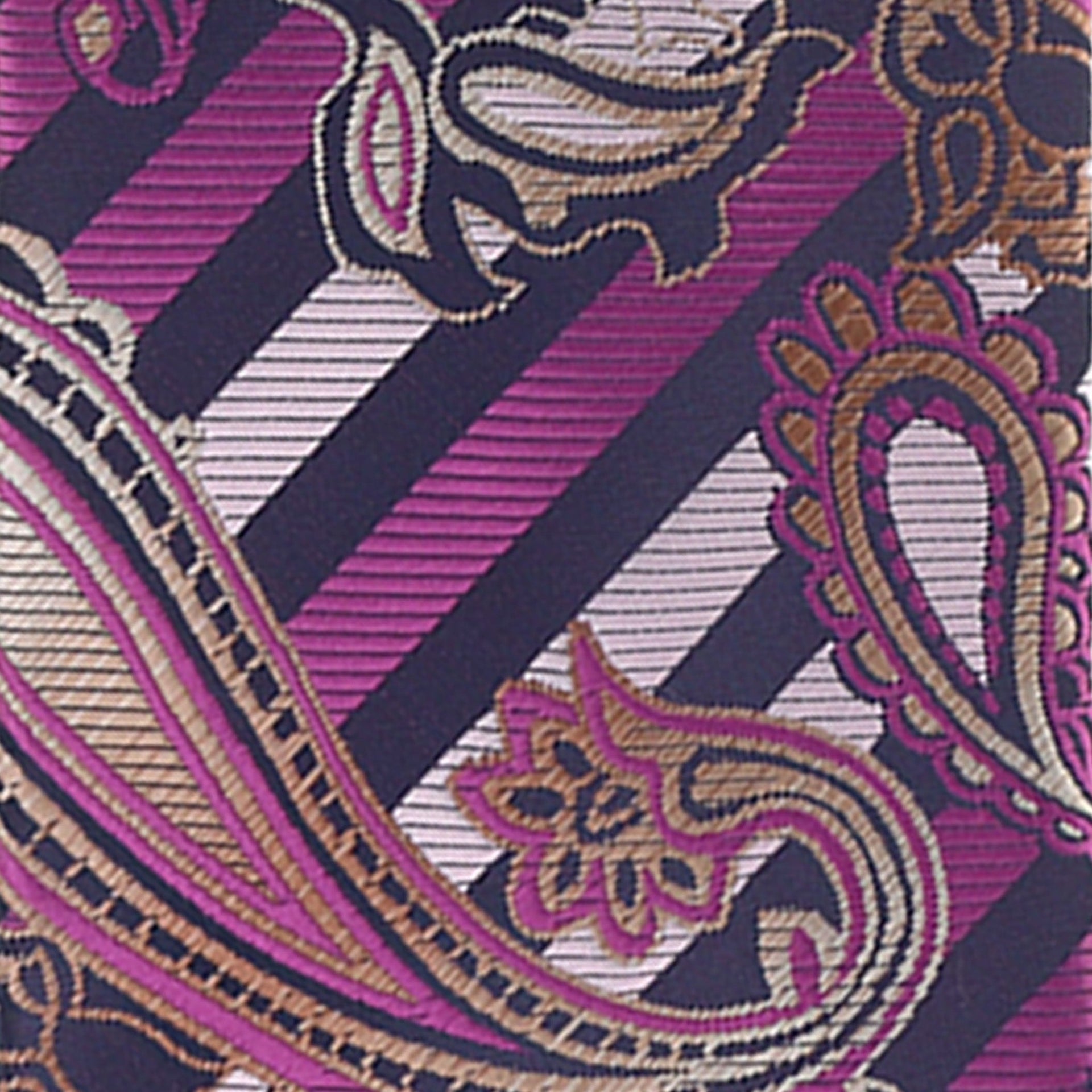 Vittorio Farina Men's Paisley Design Necktie & Pocket Square - D-1172 - Necktie & Pocket Square - Vittorio Farina