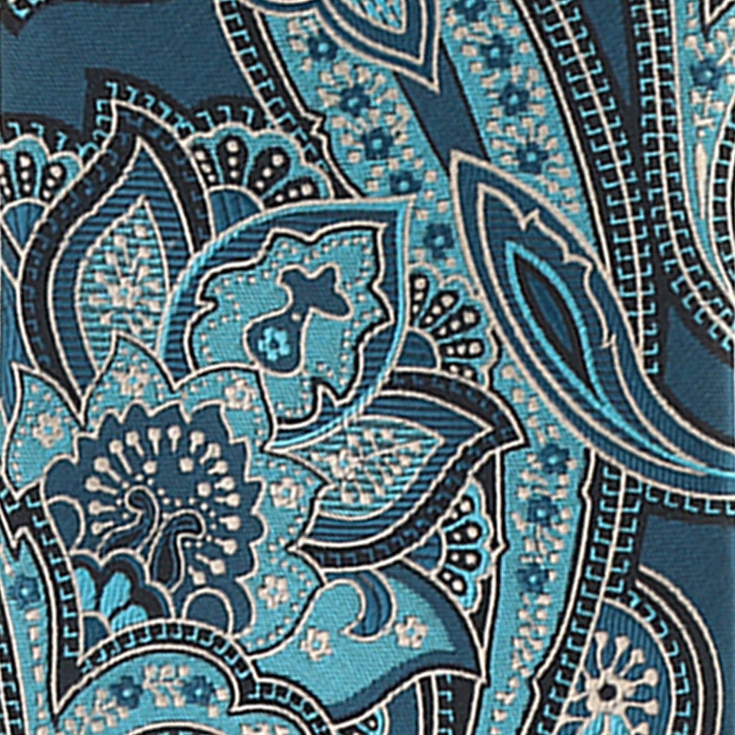 Vittorio Farina Men's Paisley Design Necktie & Pocket Square - D-1172 - Necktie & Pocket Square - Vittorio Farina
