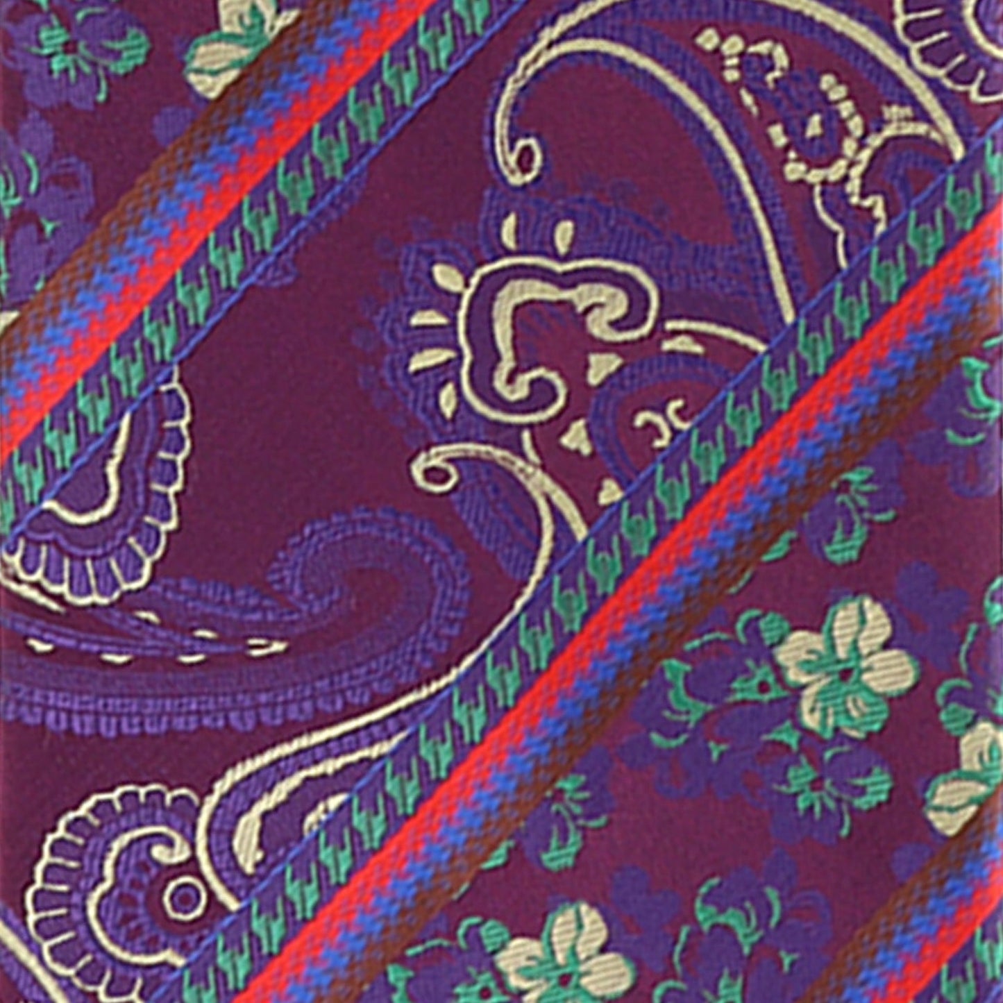 Vittorio Farina Men's Paisley Design Necktie & Pocket Square - D-1287 - Necktie & Pocket Square - Vittorio Farina