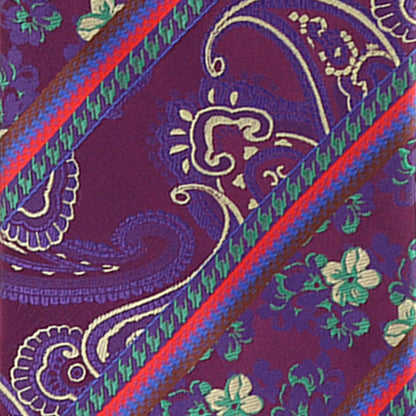 Vittorio Farina Men's Paisley Design Necktie & Pocket Square - D-1287 - Necktie & Pocket Square - Vittorio Farina