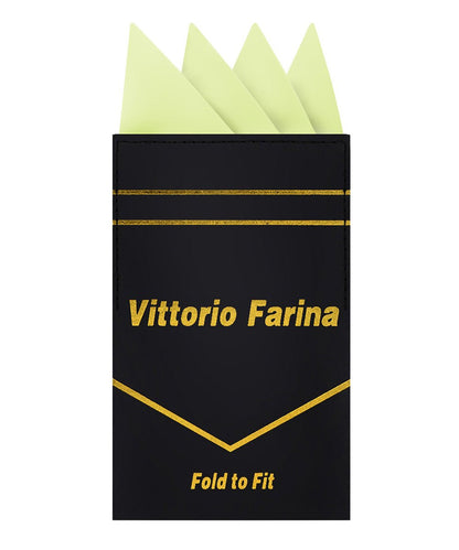 Vittorio Farina Men's Pre-Folded Pocket Square: Four-Point - Mint Green - Pocket Square - Vittorio Farina