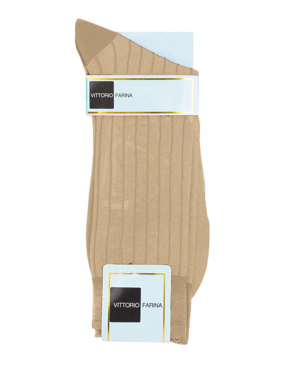 Vittorio Farina Men's Ribbed Shear Nylon Anklet Dress Socks - Black - Socks - Vittorio Farina