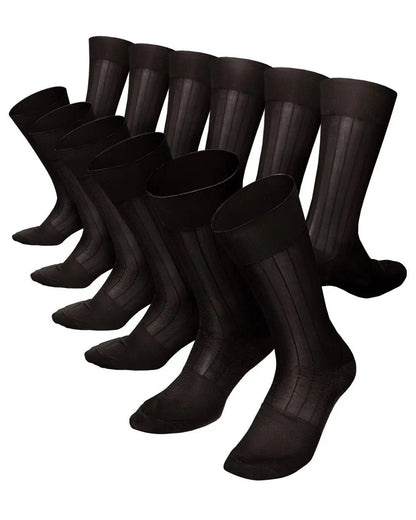 Vittorio Farina Men's Ribbed Shear Nylon Anklet Dress Socks - Brown - Socks - Vittorio Farina