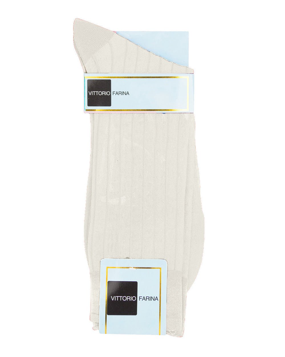 Vittorio Farina Men's Ribbed Shear Nylon Anklet Dress Socks - Black - Socks - Vittorio Farina