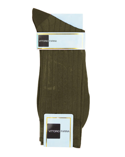Vittorio Farina Men's Ribbed Shear Nylon Anklet Dress Socks - Black - Socks - Vittorio Farina