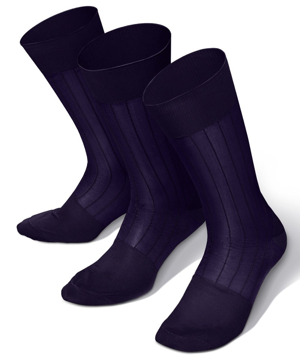 Vittorio Farina Men's Ribbed Shear Nylon Anklet Dress Socks - Pink - Socks - Vittorio Farina