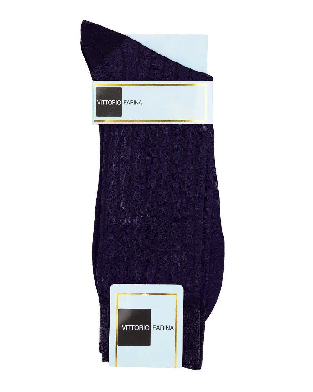 Vittorio Farina Men's Ribbed Shear Nylon Anklet Dress Socks - Purple - Socks - Vittorio Farina