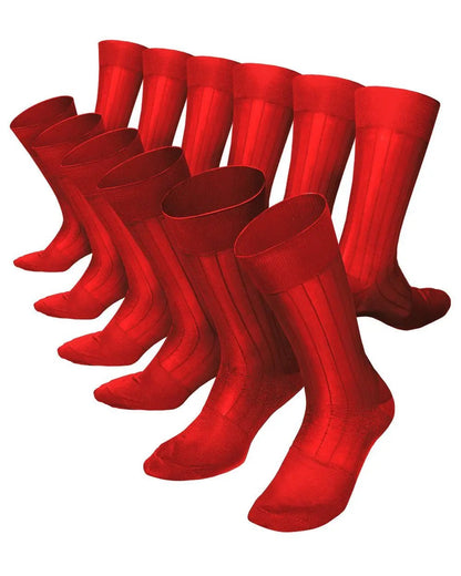 Vittorio Farina Men's Ribbed Shear Nylon Anklet Dress Socks - Red - Socks - Vittorio Farina