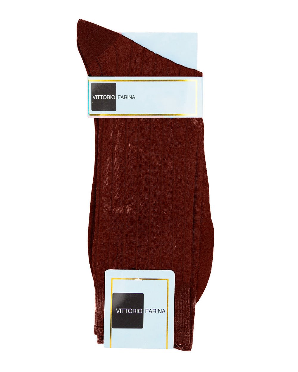 Vittorio Farina Men's Ribbed Shear Nylon Anklet Dress Socks - Royal Blue - Socks - Vittorio Farina