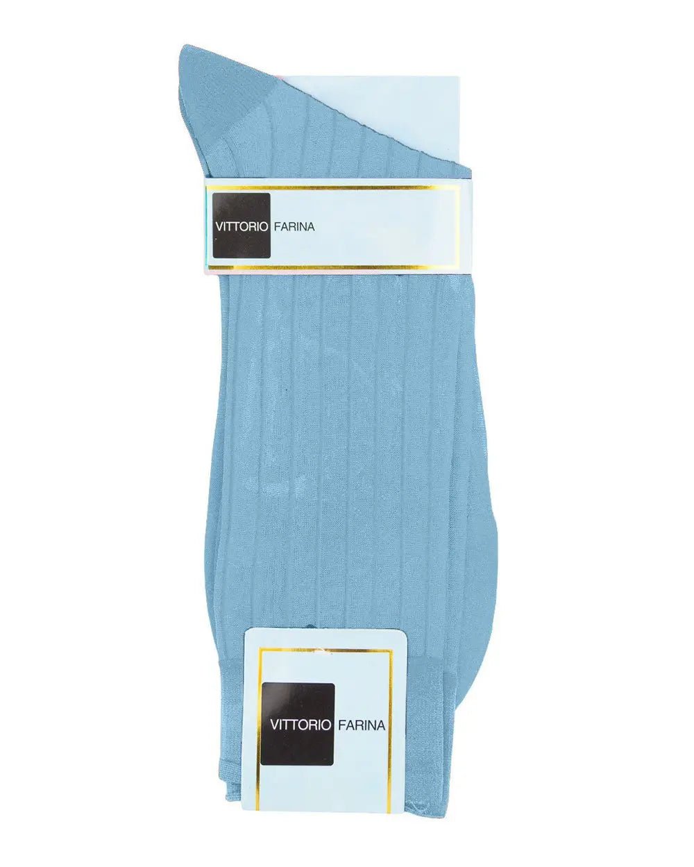 Vittorio Farina Men's Ribbed Shear Nylon Anklet Dress Socks - Silver - Socks - Vittorio Farina