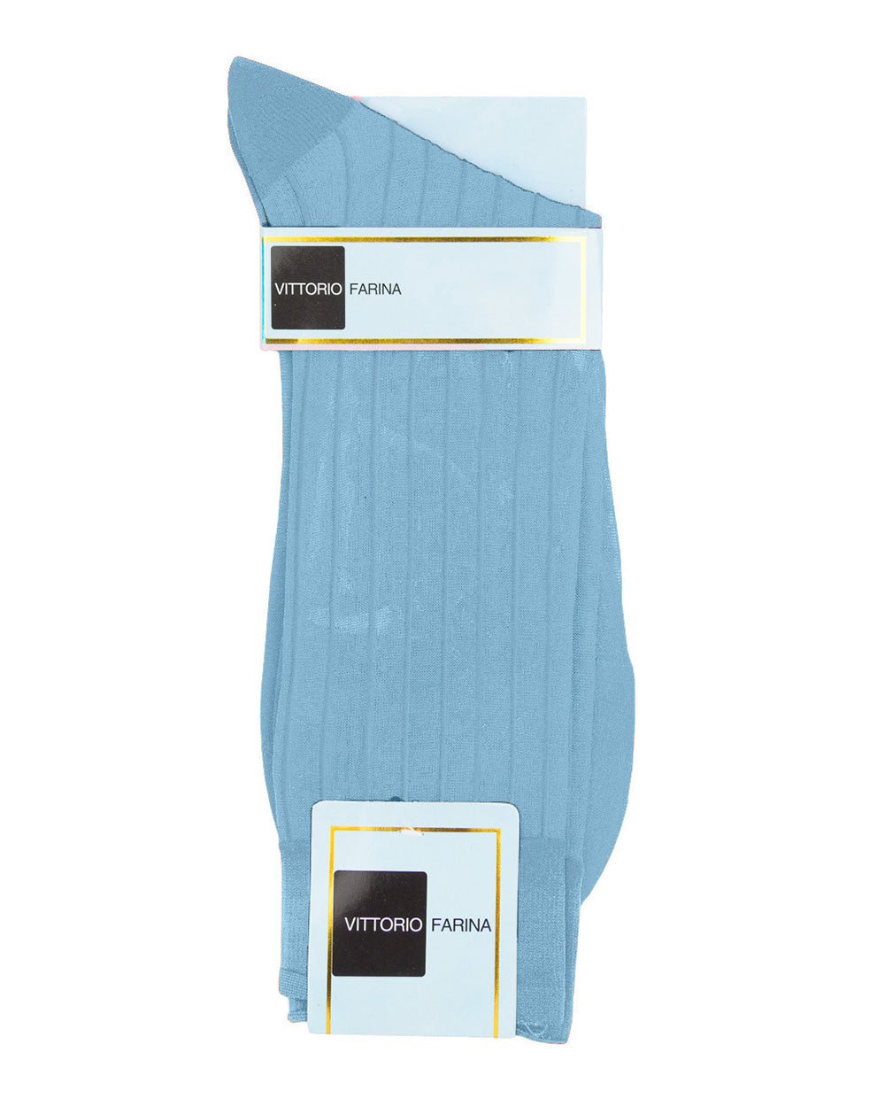 Vittorio Farina Men's Ribbed Shear Nylon Anklet Dress Socks - Silver - Socks - Vittorio Farina
