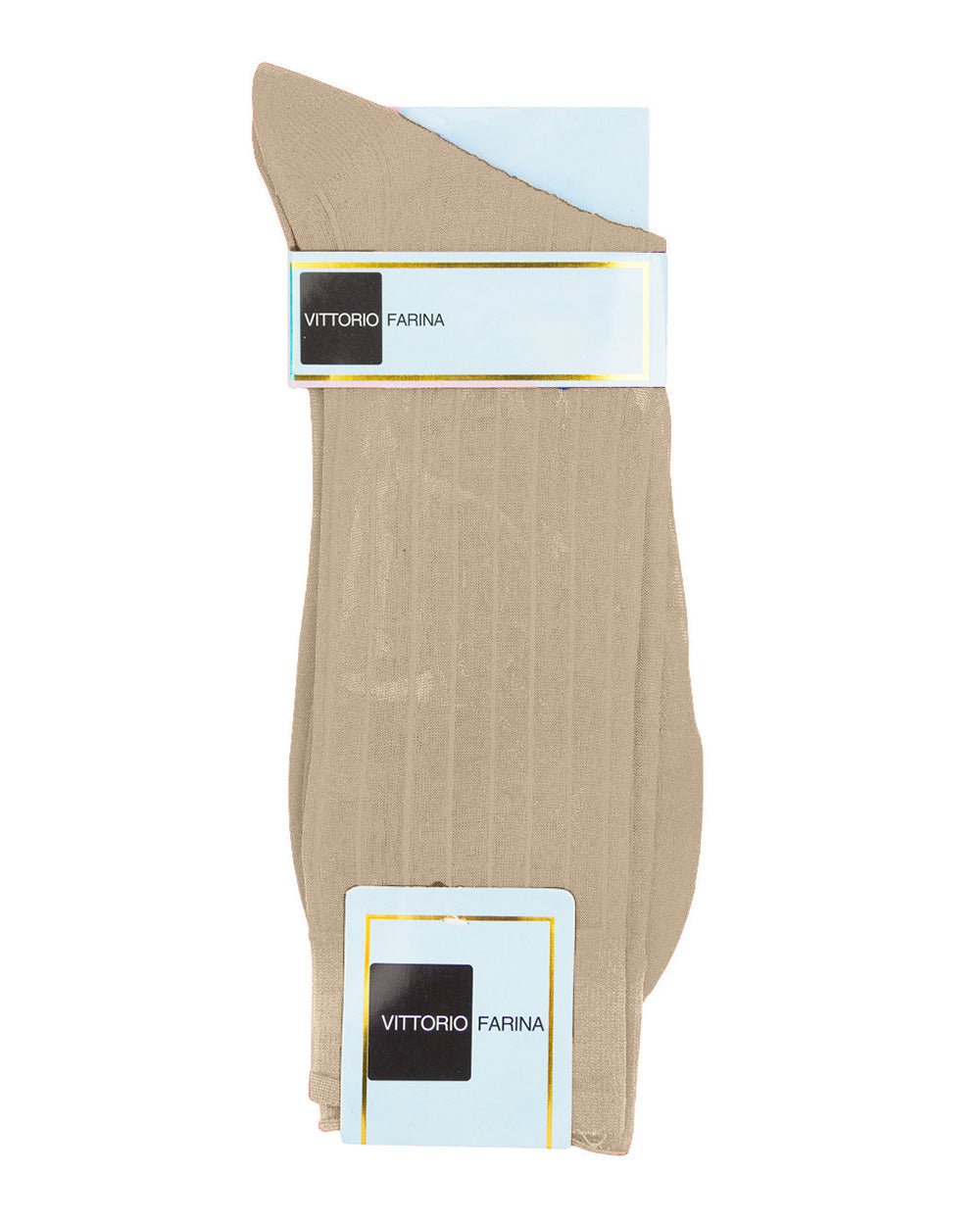 Vittorio Farina Men's Ribbed Shear Nylon Anklet Dress Socks - Black - Socks - Vittorio Farina