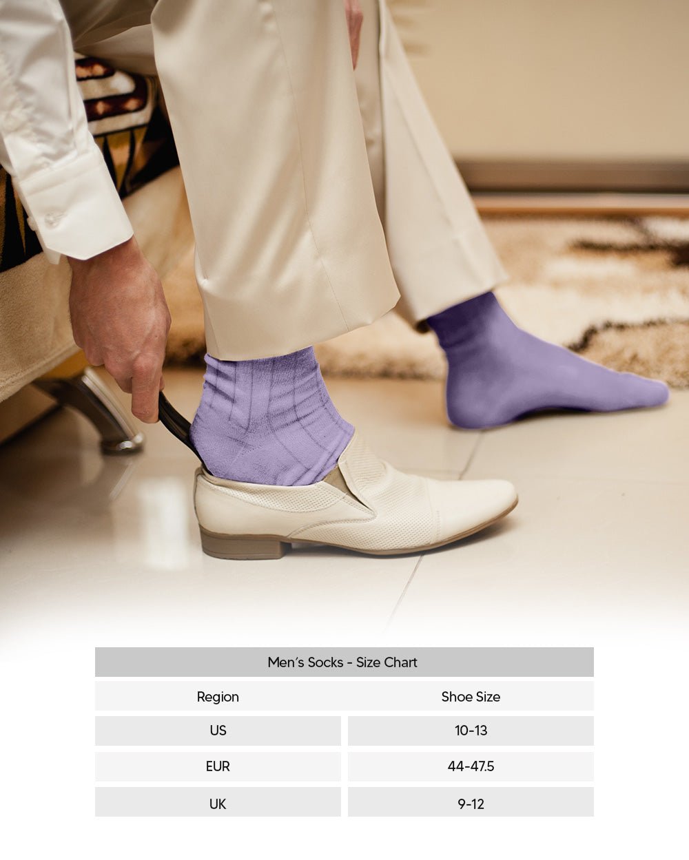 Vittorio Farina Men's Ribbed Shear Nylon Over The Calf Dress Socks - Ivory - Socks - Vittorio Farina