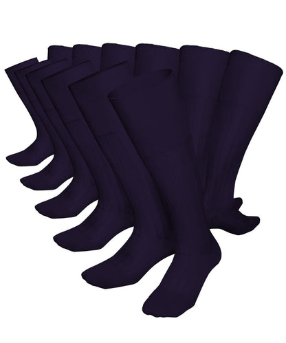 Vittorio Farina Men's Ribbed Shear Nylon Over The Calf Dress Socks - Beige - Socks - Vittorio Farina