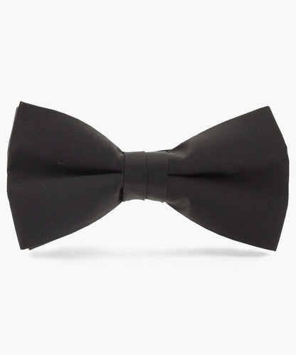 Vittorio Farina Men's Satin Bow Tie in Gift Box - Black - Bow Tie - Vittorio Farina