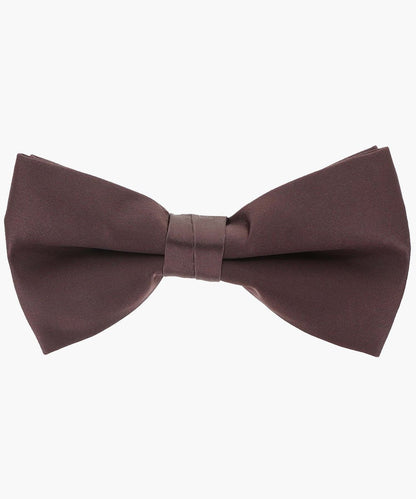 Vittorio Farina Men's Satin Bow Tie in Gift Box - Brown - Bow Tie - Vittorio Farina
