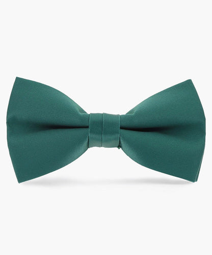 Vittorio Farina Men's Satin Bow Tie in Gift Box - Hunter Green - Bow Tie - Vittorio Farina