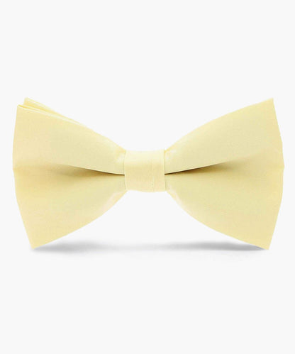 Vittorio Farina Men's Satin Bow Tie in Gift Box - Maize - Bow Tie - Vittorio Farina