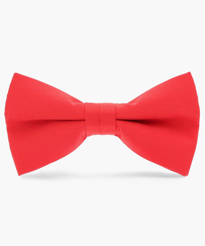 Vittorio Farina Men's Satin Bow Tie in Gift Box - Red - Bow Tie - Vittorio Farina