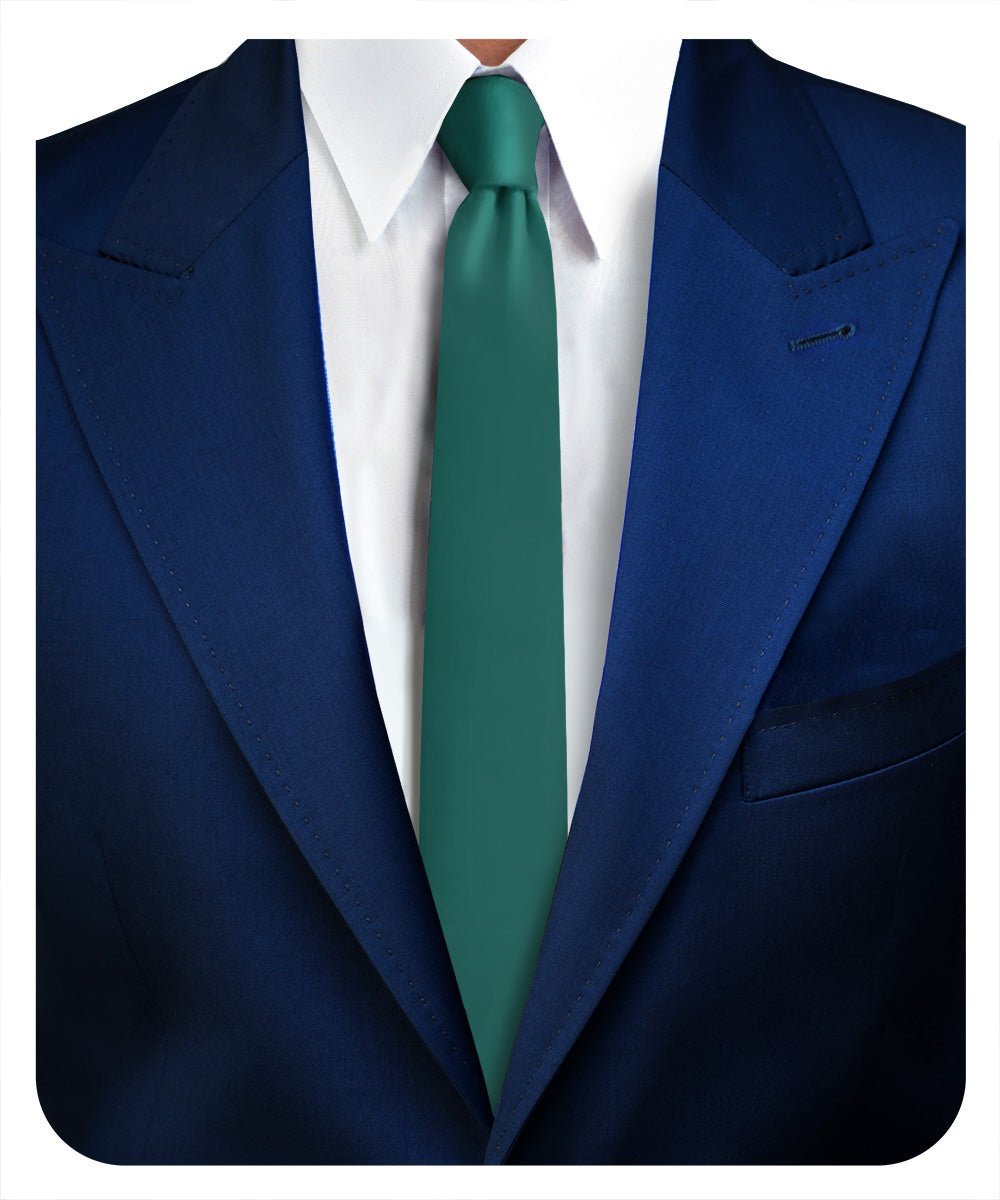 Vittorio Farina Men's Satin Skinny Necktie - Gold - Necktie - Vittorio Farina