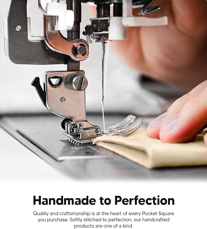 Vittorio Farina Men's Silky Satin Square Pocket Square - Beige - Pocket Square - Vittorio Farina