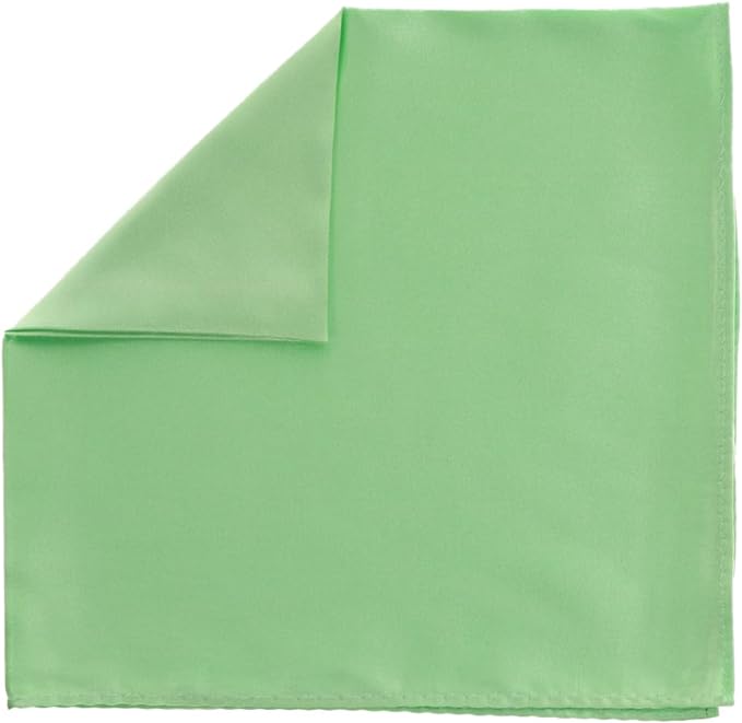 Vittorio Farina Men's Silky Satin Square Pocket Square - Lime Green - Pocket Square - Vittorio Farina