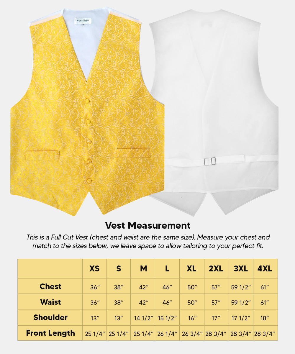 Vittorio Farina Men's Woven Paisley Vest, Necktie, Bow Tie and Pocket Square Set (White Back) - Pink - Vest Set - Vittorio Farina