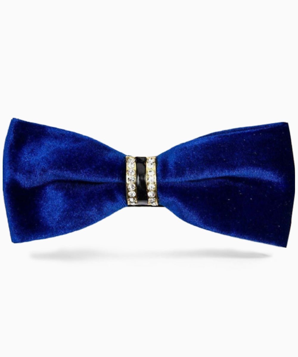 Vittorio Farina Velvet Bow Tie in Gift Box - Royal Blue - Bow Tie - Vittorio Farina