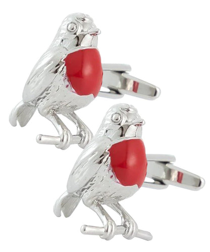 Vittorio Vico Animal Themed Cufflinks in Gift Box: CL36XX Series - Red Cuckoo - Cufflinks - Vittorio Vico