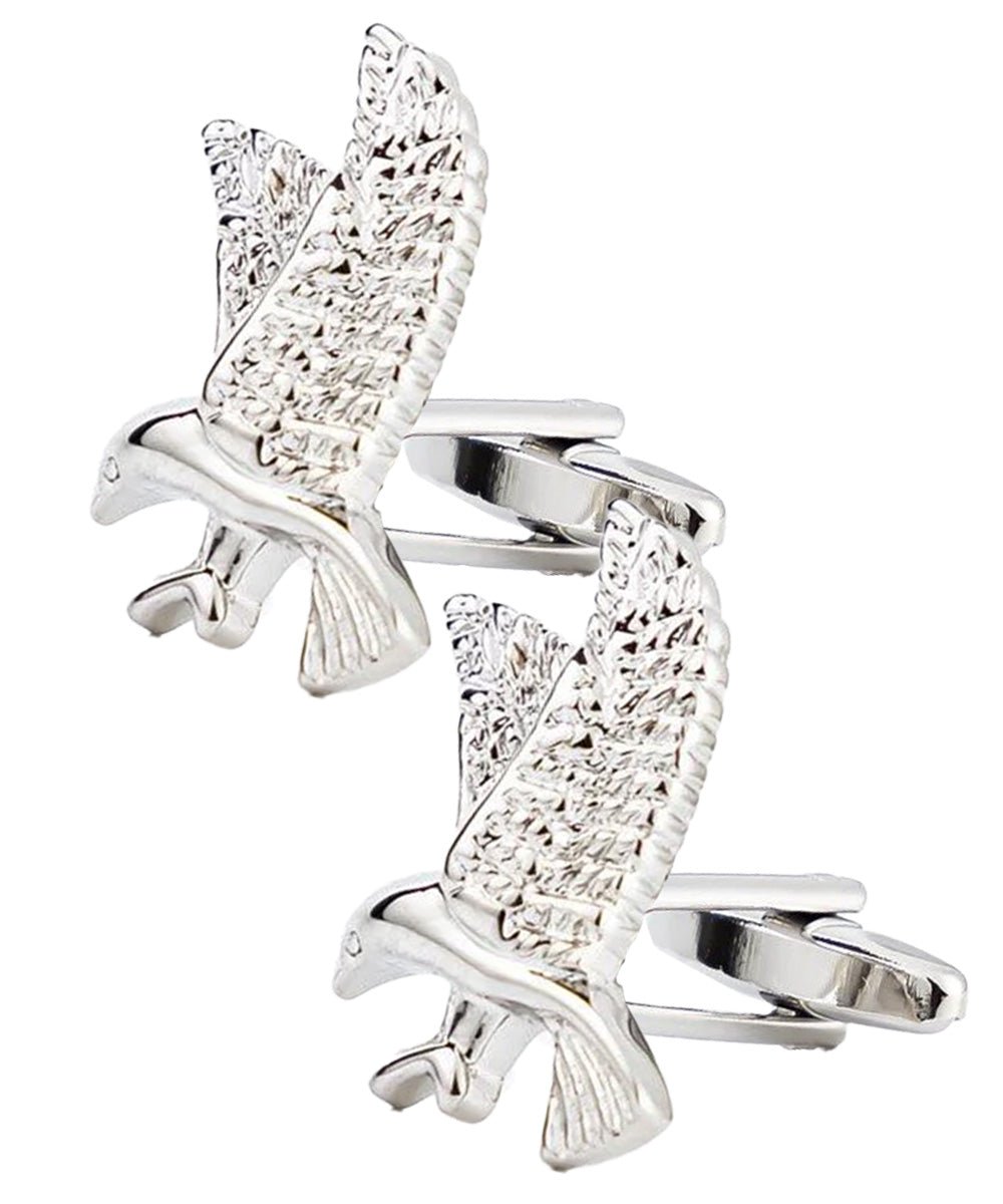 Vittorio Vico Animal Themed Cufflinks in Gift Box: CL36XX Series - Silver Eagle - Cufflinks - Vittorio Vico