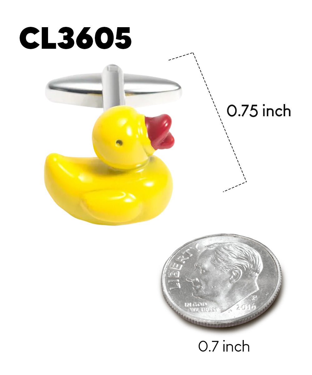Vittorio Vico Animal Themed Cufflinks in Gift Box: CL36XX Series - Yellow Duck - Cufflinks - Vittorio Vico