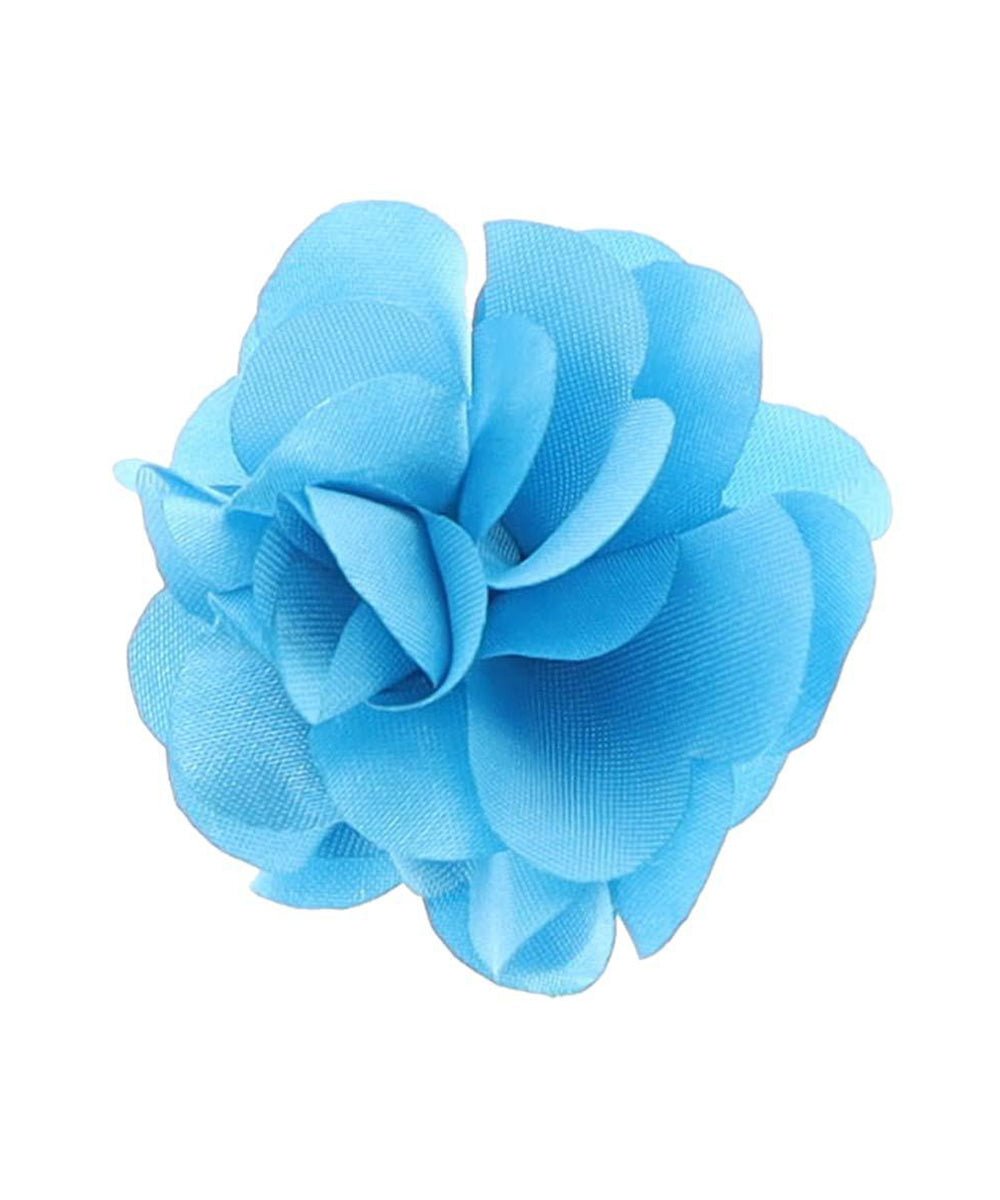 Vittorio Vico Boy's Satin Flower Lapel Pin - Turquoise - Boyswear - Vittorio Vico