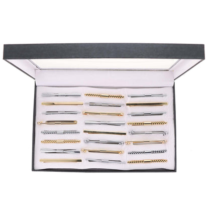 Vittorio Vico Collar Bars in Presentation Box: 24 Pack - Gold and Silver - Collar Bars - Vittorio Vico