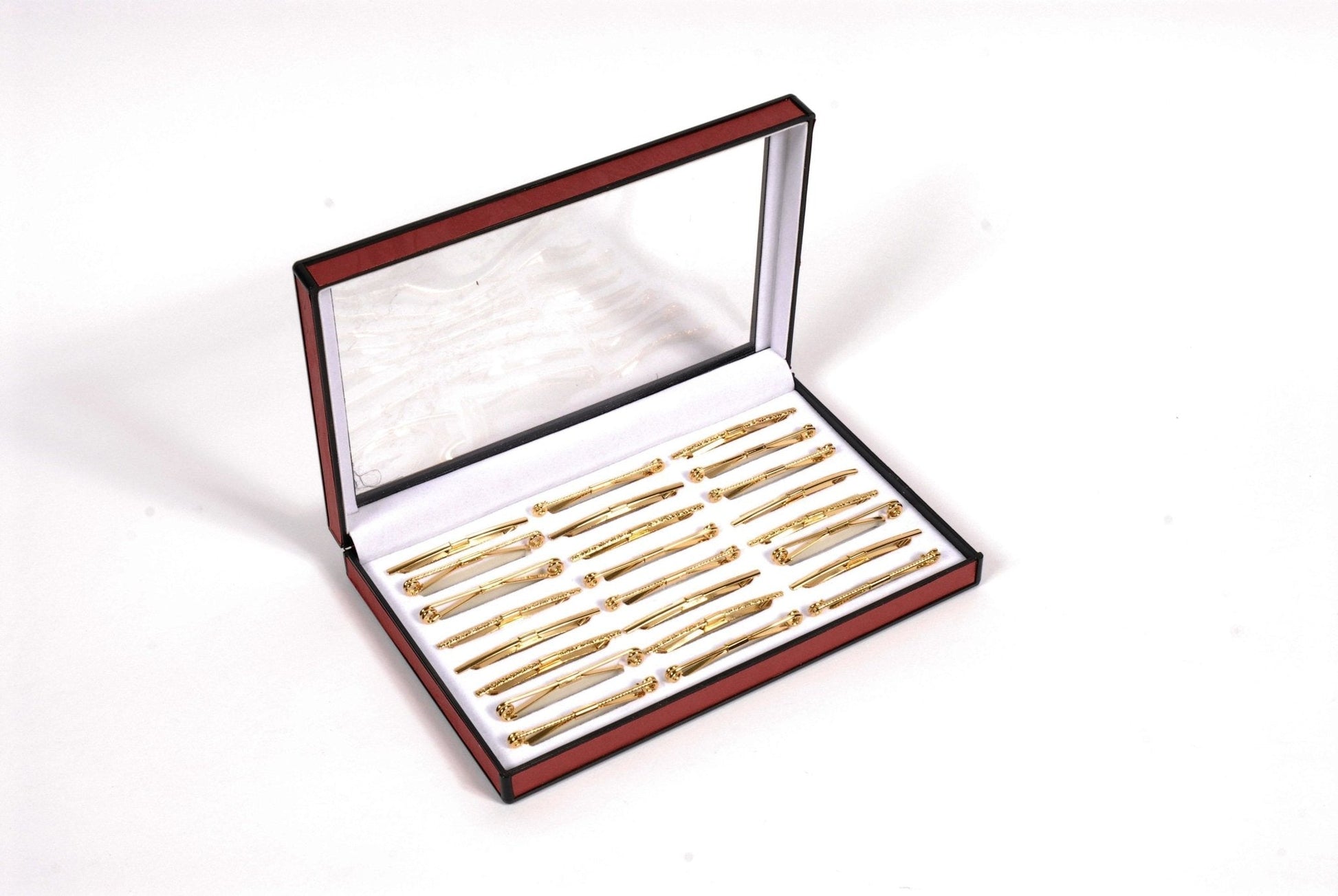 Vittorio Vico Collar Bars in Presentation Box: 24 Pack - Gold - Collar Bars - Vittorio Vico