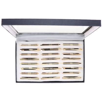 Vittorio Vico Collar Bars in Presentation Box: 24 Pack - Gold - Collar Bars - Vittorio Vico