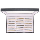 Vittorio Vico Collar Bars in Presentation Box: 24 Pack - Gold - Collar Bars - Vittorio Vico