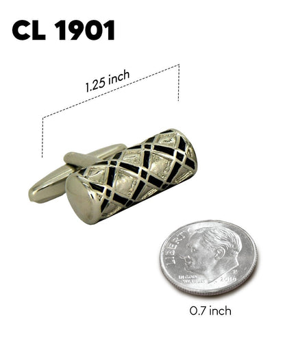 Vittorio Vico Colorful Classic Bar Cufflinks: CL19XX Series - CL 1901 - Cufflinks - Vittorio Vico