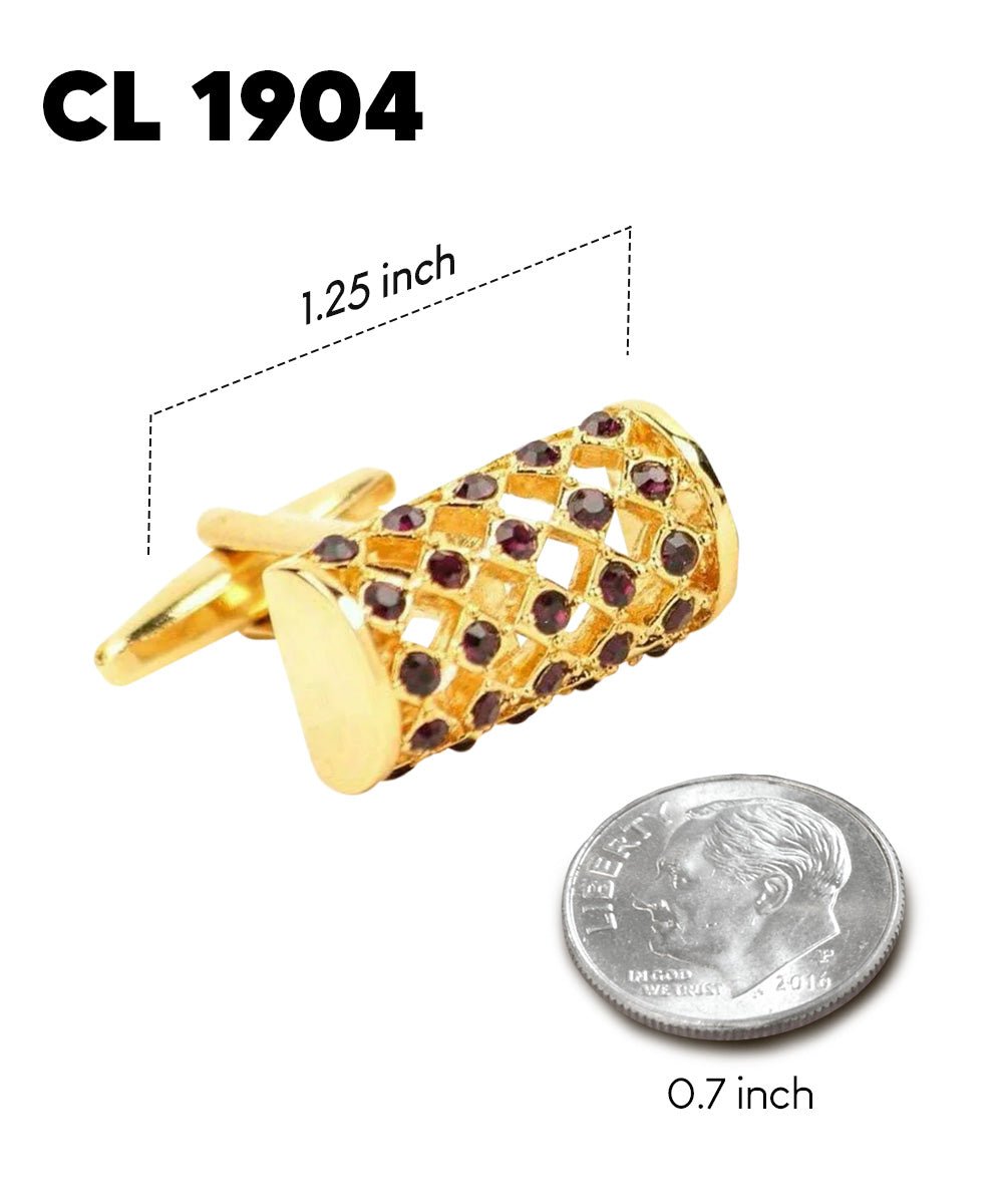 Vittorio Vico Colorful Classic Bar Cufflinks: CL19XX Series - CL 1904 - Cufflinks - Vittorio Vico