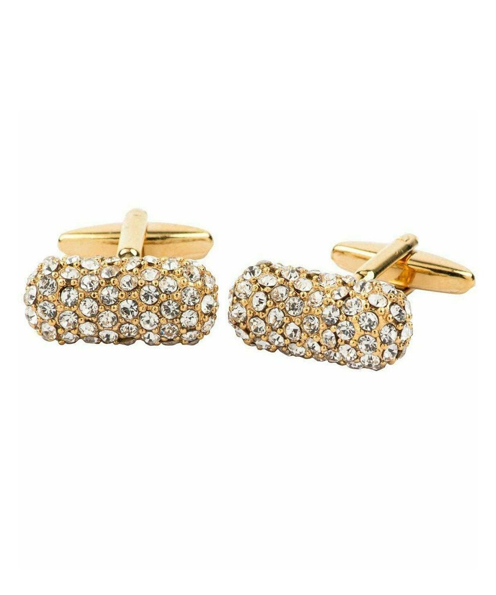 Vittorio Vico Gold Iced Wedding Cufflinks in Gift Box: CL100x Series - CL 1000 - Cufflinks - Vittorio Vico