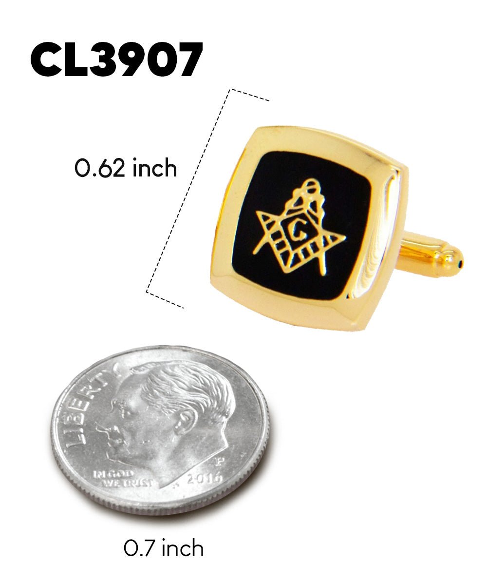 Vittorio Vico Masonic Themed Cufflinks: CL39XX Series - Bling and Silver - Cufflinks - Vittorio Vico