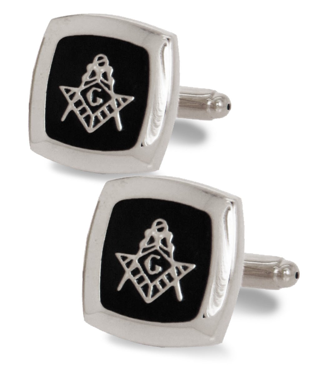 Vittorio Vico Masonic Themed Cufflinks: CL39XX Series - Square and Silver - Cufflinks - Vittorio Vico